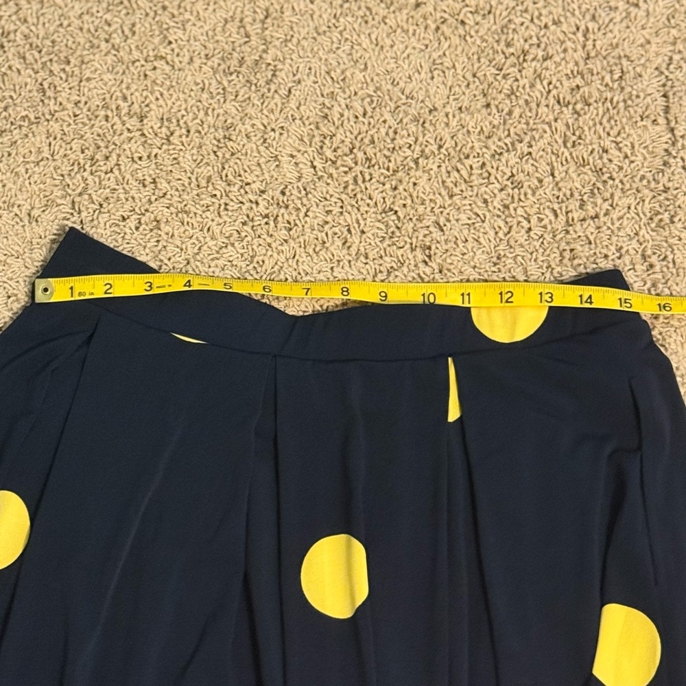 LuLaRoe Black Skirt with Yellow Dots - Picture 4 of 5